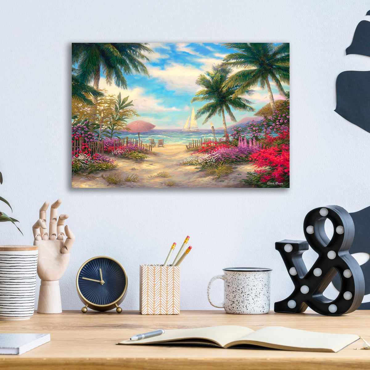 Epic Art 'Sea Breeze Path' by Chuck Pinson, Acrylic Glass Wall Art,16x12