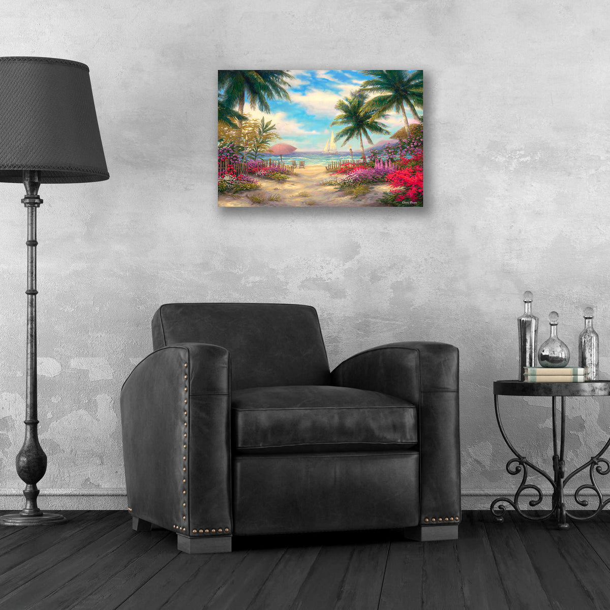Epic Art 'Sea Breeze Path' by Chuck Pinson, Acrylic Glass Wall Art,24x16