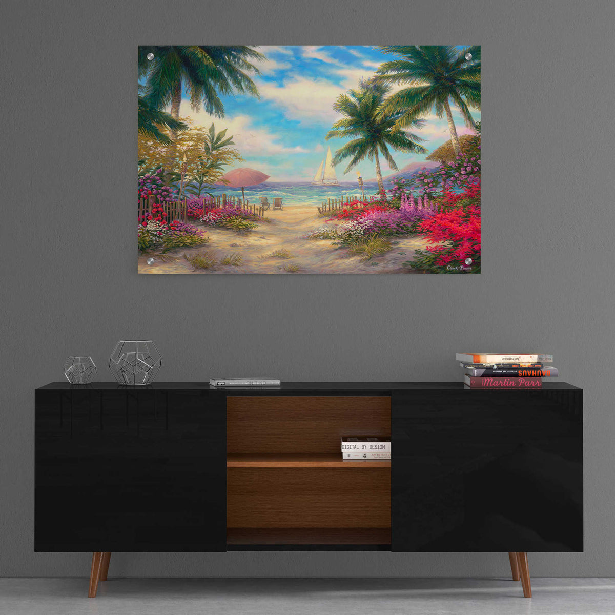 Epic Art 'Sea Breeze Path' by Chuck Pinson, Acrylic Glass Wall Art,36x24