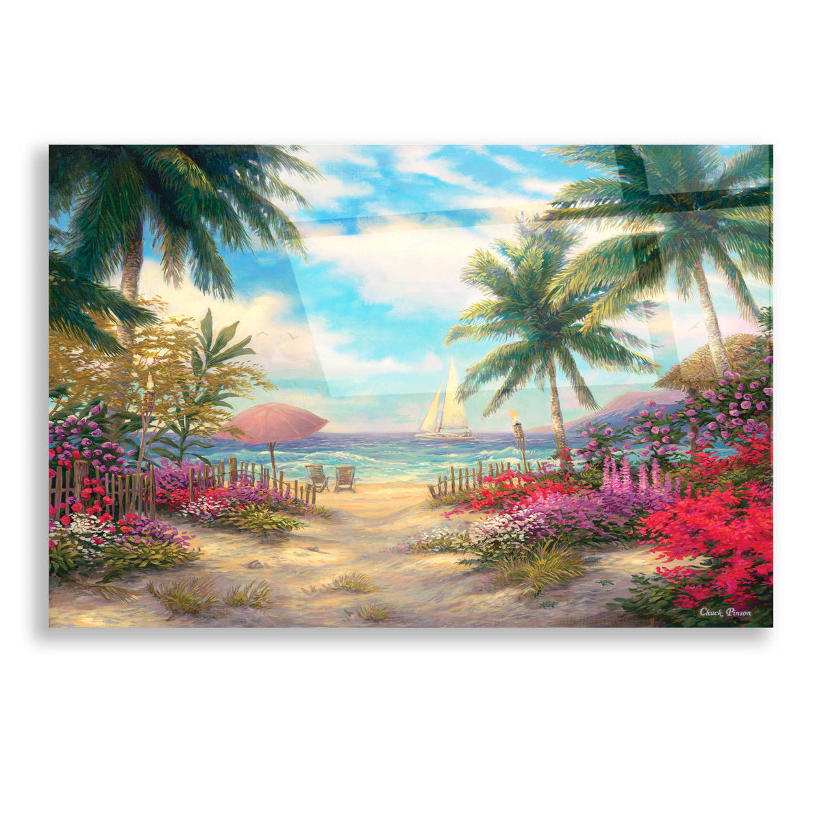 Epic Art 'Sea Breeze Path' by Chuck Pinson, Acrylic Glass Wall Art