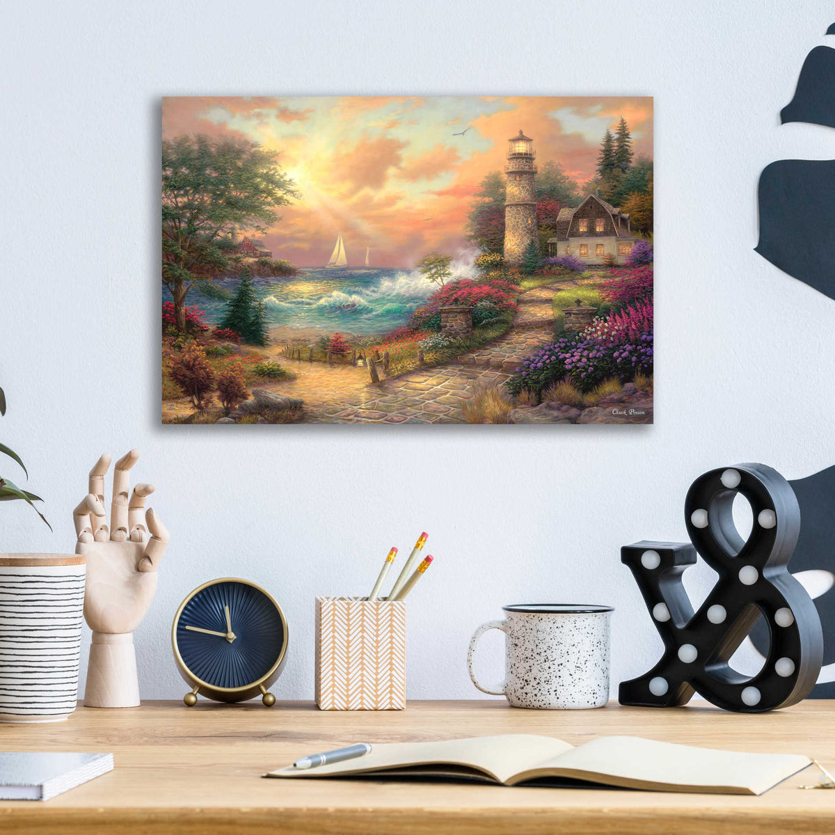 Epic Art 'Seaside Dreams' by Chuck Pinson, Acrylic Glass Wall Art,16x12
