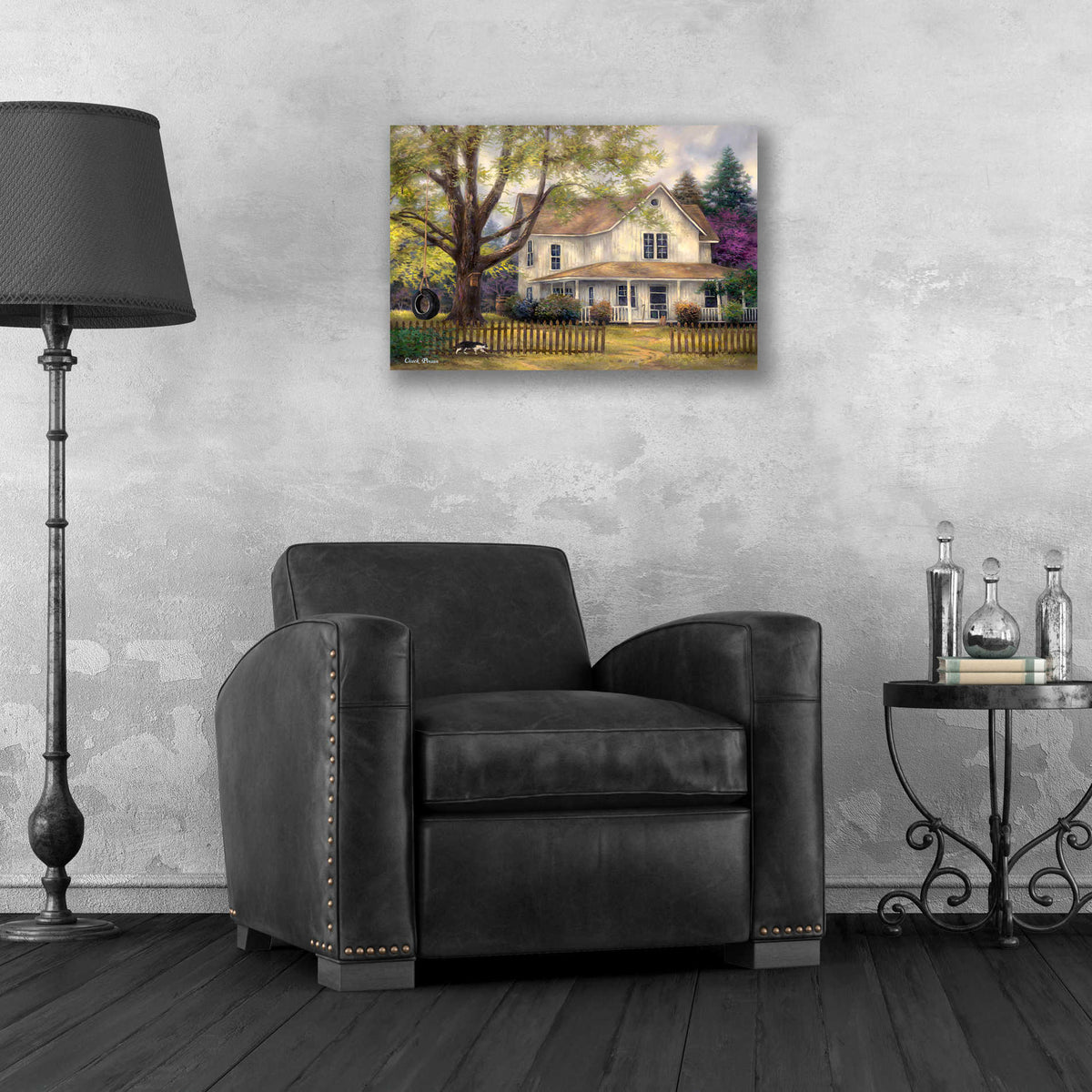 Epic Art 'Simple Country' by Chuck Pinson, Acrylic Glass Wall Art,24x16