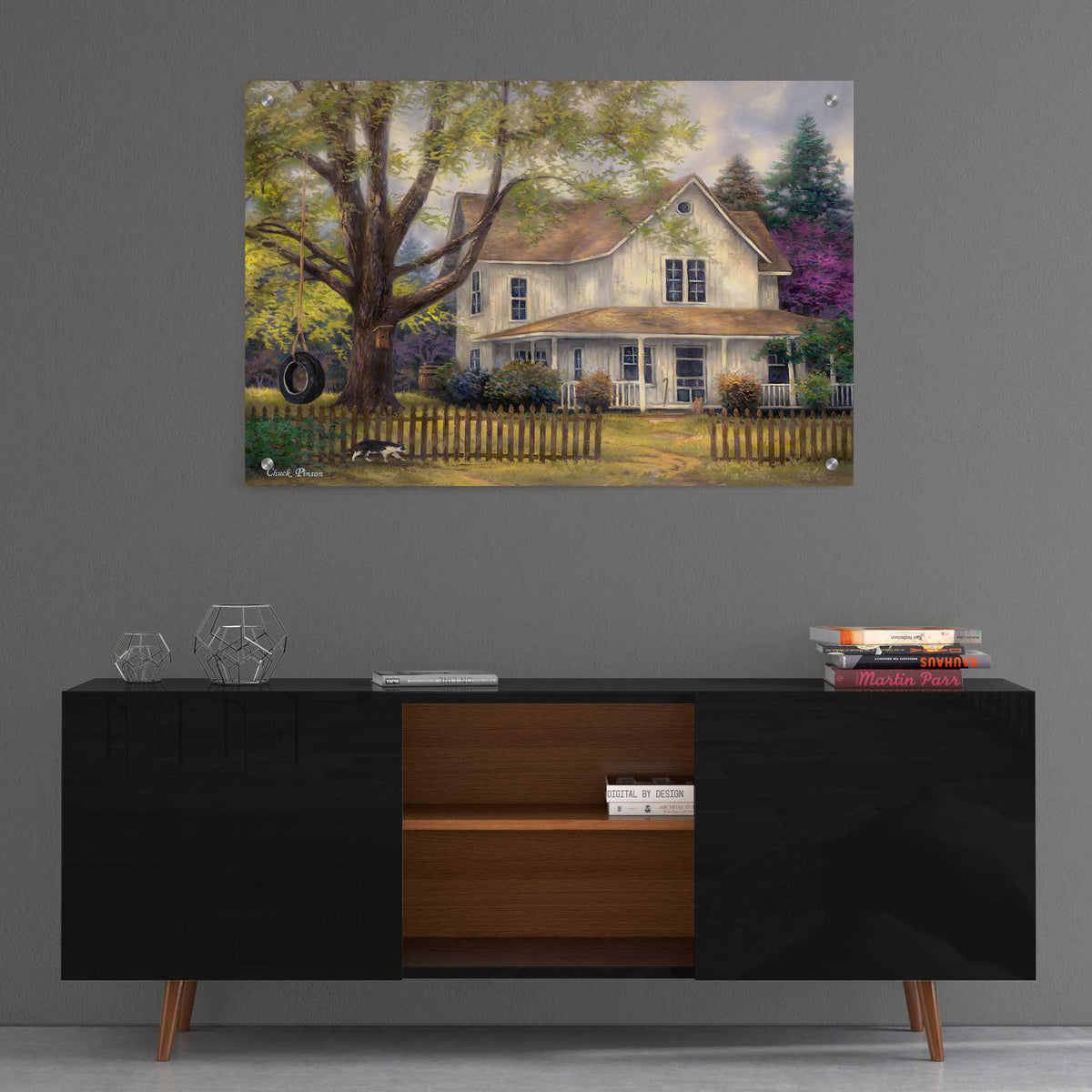 Epic Art 'Simple Country' by Chuck Pinson, Acrylic Glass Wall Art,36x24