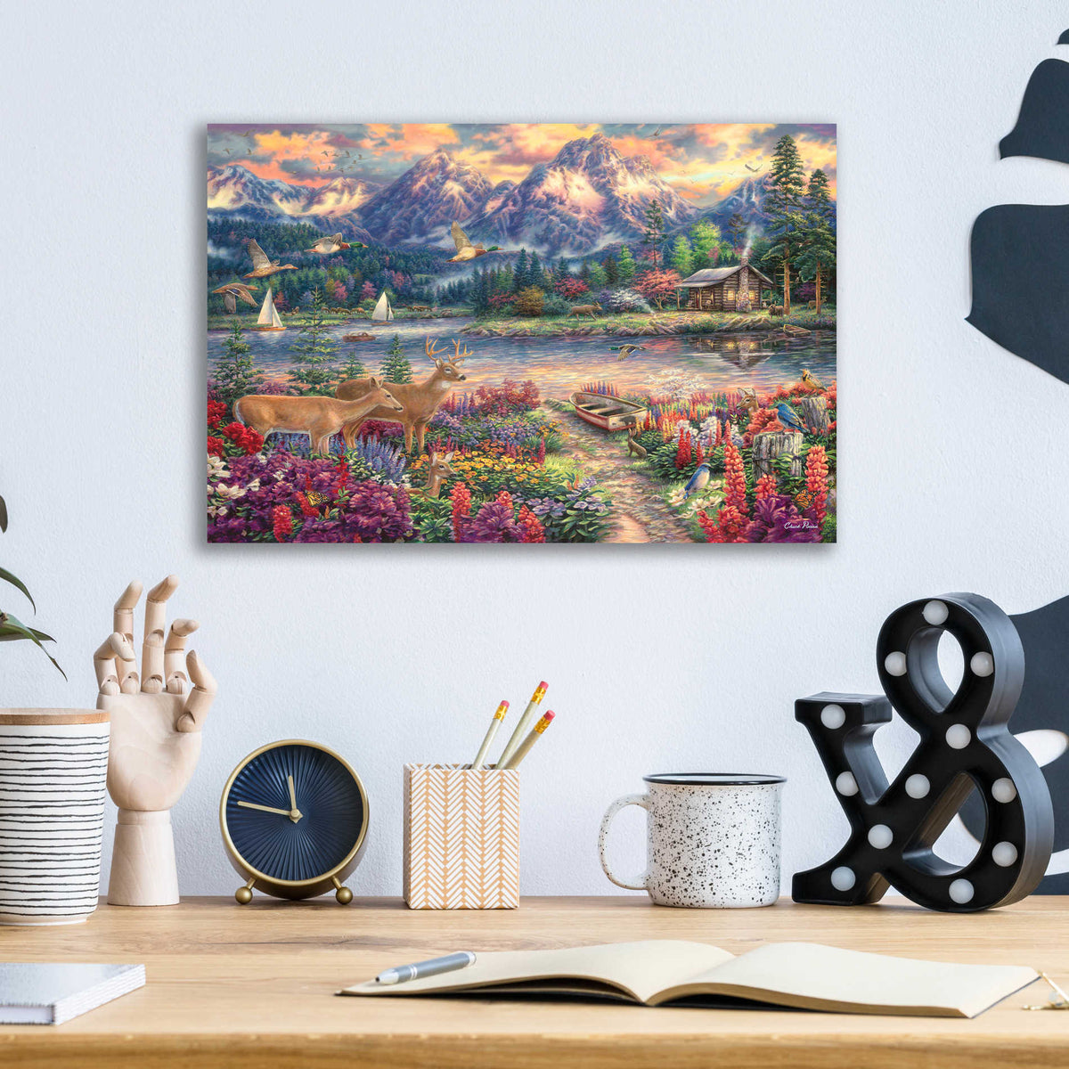 Epic Art 'Spring Mountain Majesty' by Chuck Pinson, Acrylic Glass Wall Art,16x12