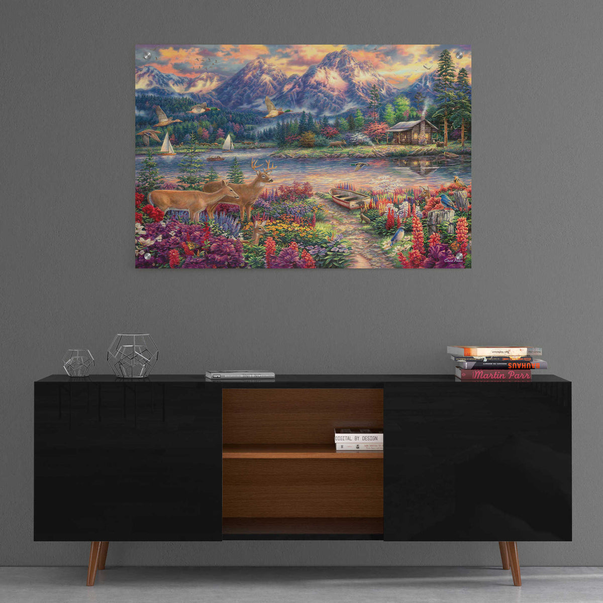 Epic Art 'Spring Mountain Majesty' by Chuck Pinson, Acrylic Glass Wall Art,36x24