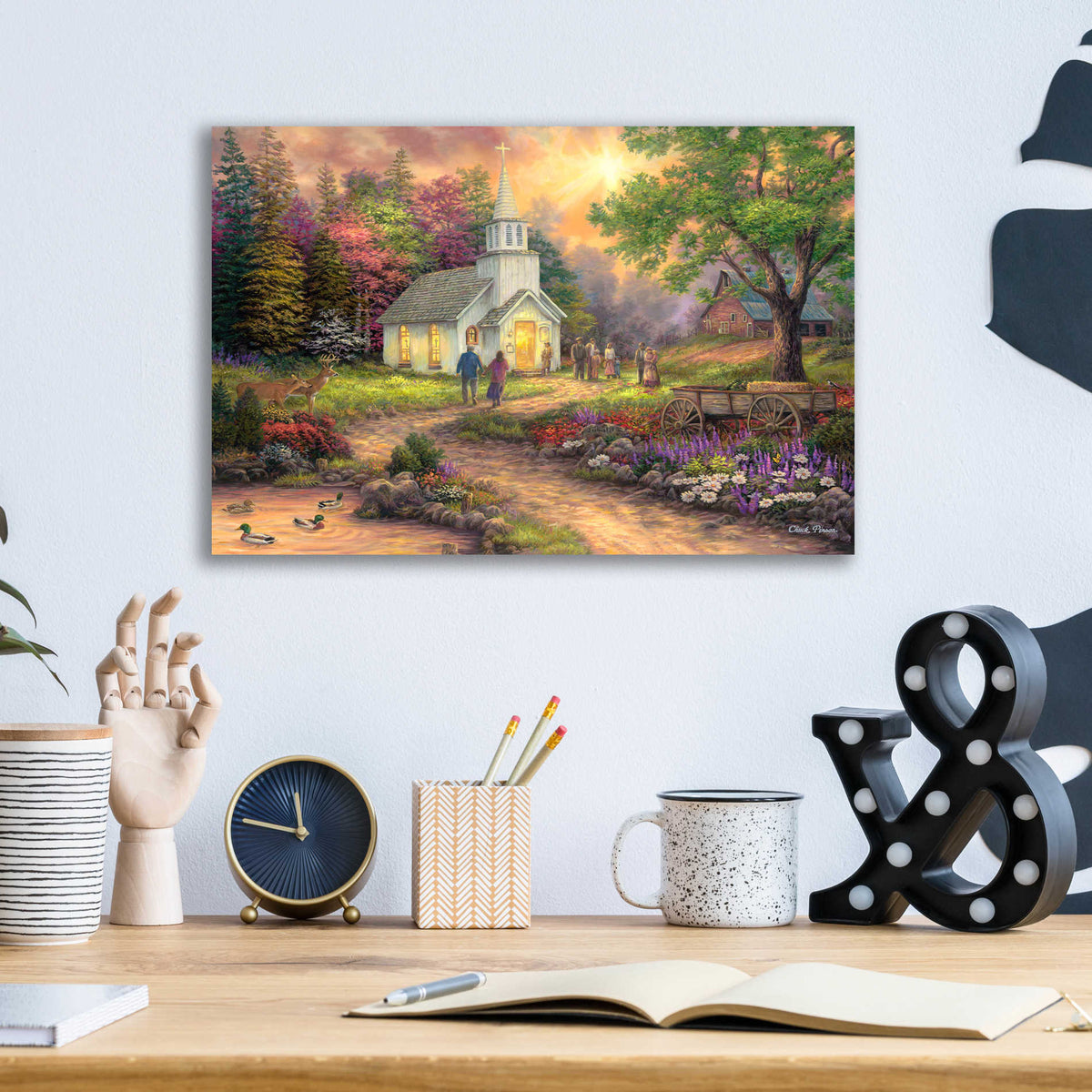 Epic Art 'Strength Along the Journey' by Chuck Pinson, Acrylic Glass Wall Art,16x12