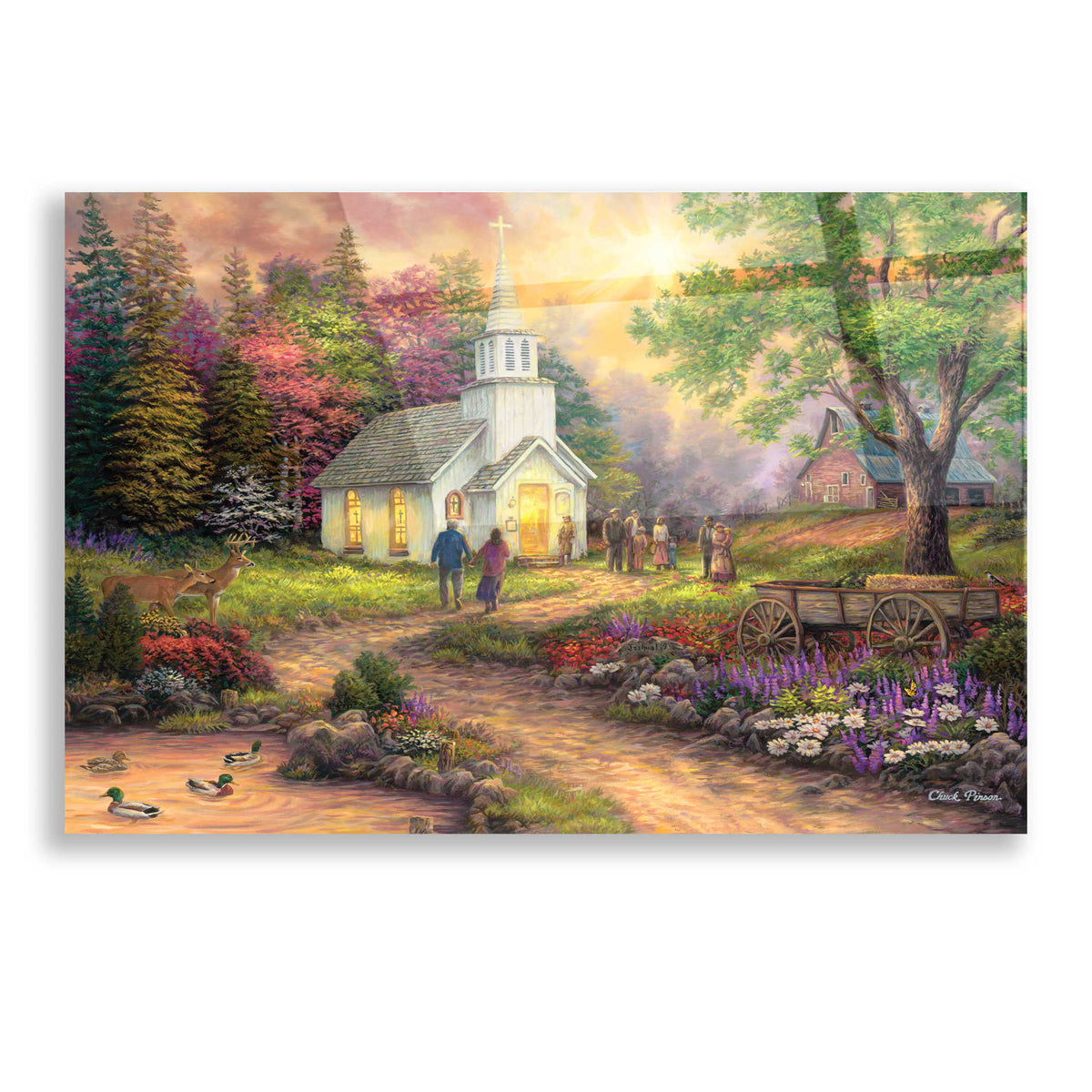 Epic Art 'Strength Along the Journey' by Chuck Pinson, Acrylic Glass Wall Art