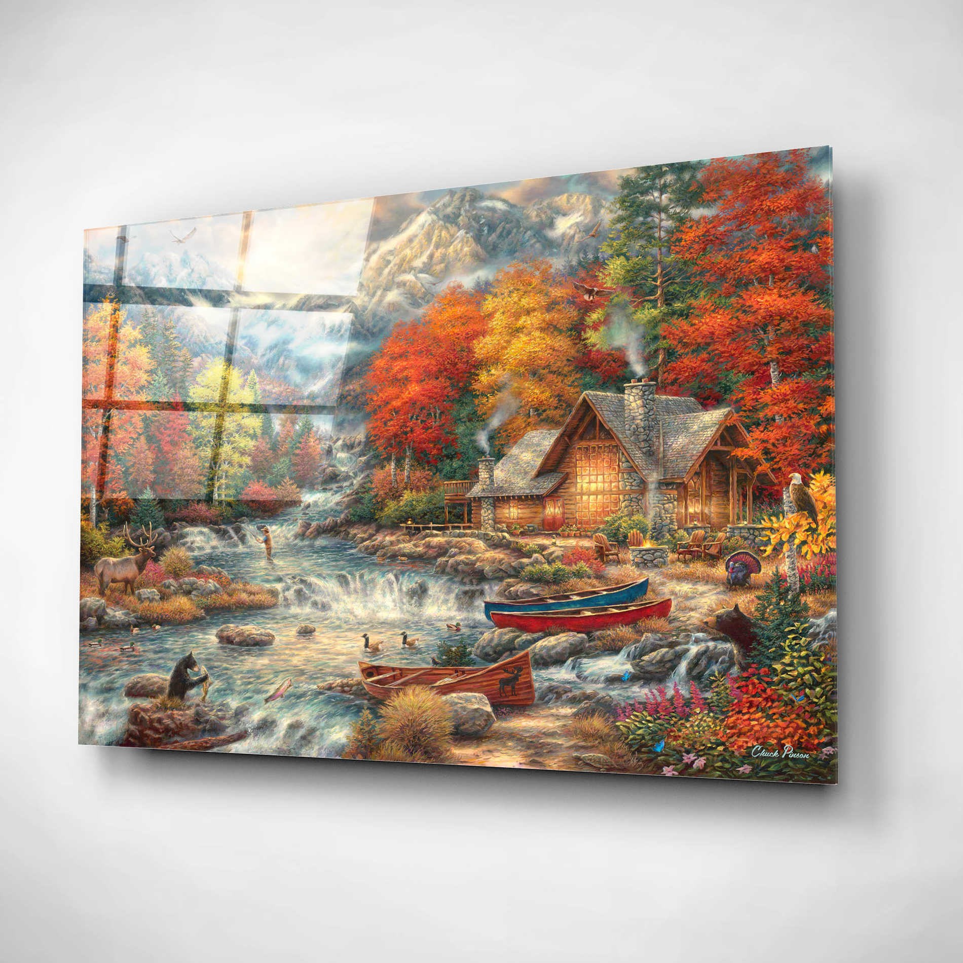 Epic Art 'Treasures of the Great Outdoors' by Chuck Pinson, Acrylic Glass Wall Art,16x12