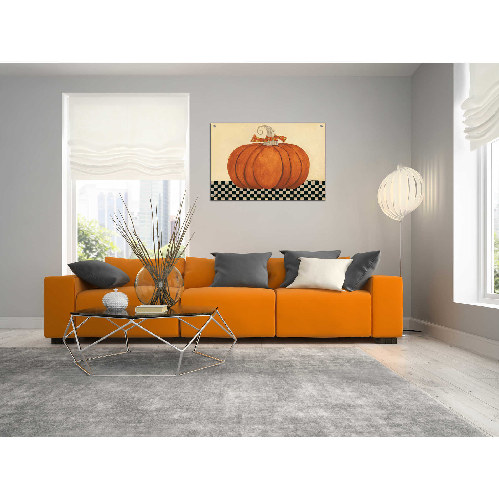 Epic Art "Russet Pumpkin" by Bernadette Deming, Acrylic Glass Wall Art,36x24
