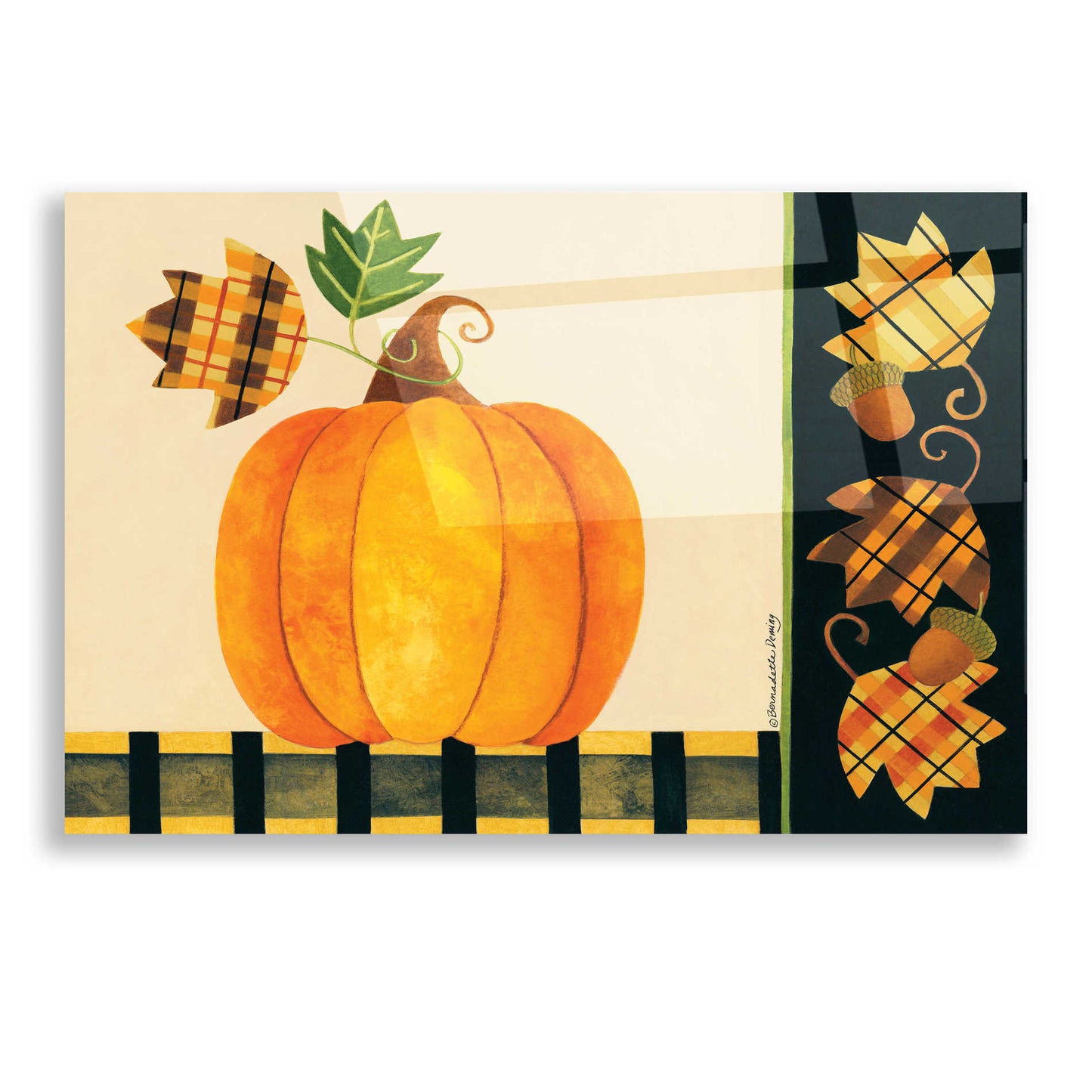 Epic Art "Pumpkin" by Bernadette Deming, Acrylic Glass Wall Art