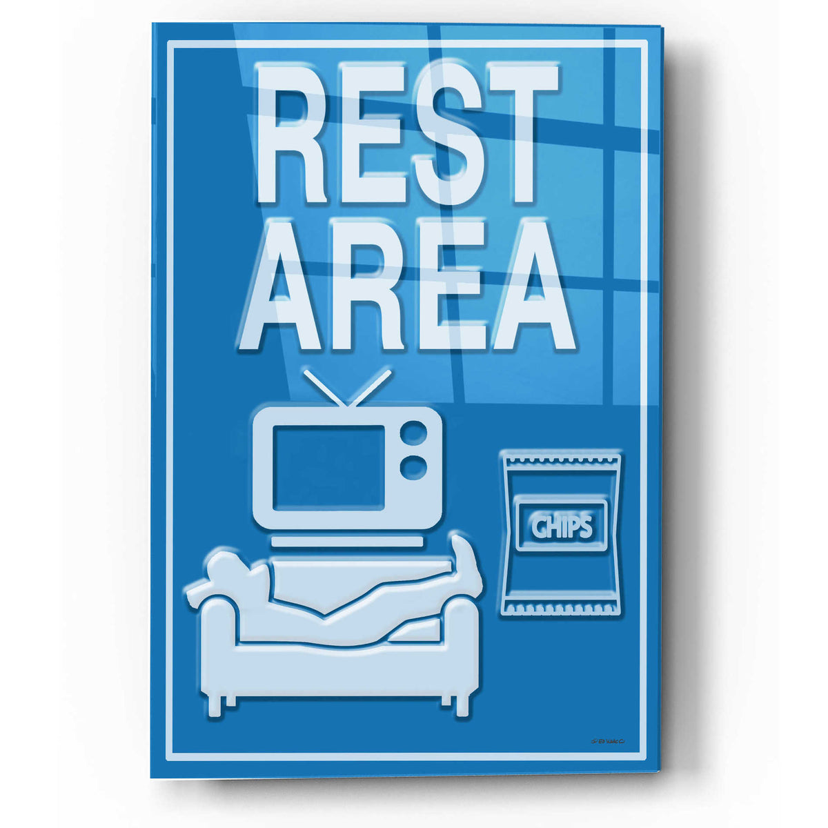Epic Art 'Rest Area' by Ed Wargo, Acrylic Glass Wall Art
