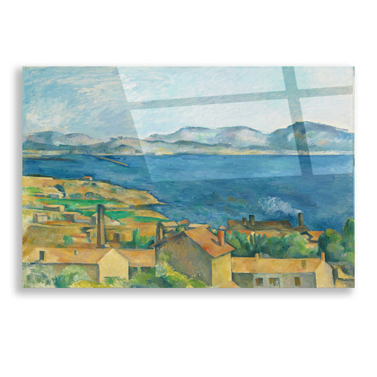 Epic Art 'The Bay of Marseilles, Seen from L'Estaque ' by Paul Cezanne, Acrylic Glass Wall Art