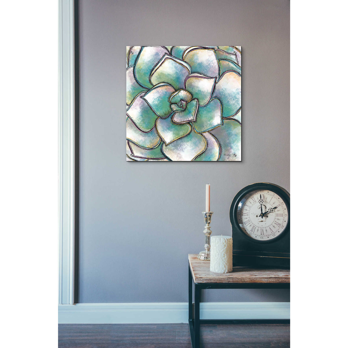Epic Art 'Playful Succulent' by Heidi Kuntz, Acrylic Glass Wall Art,24x24