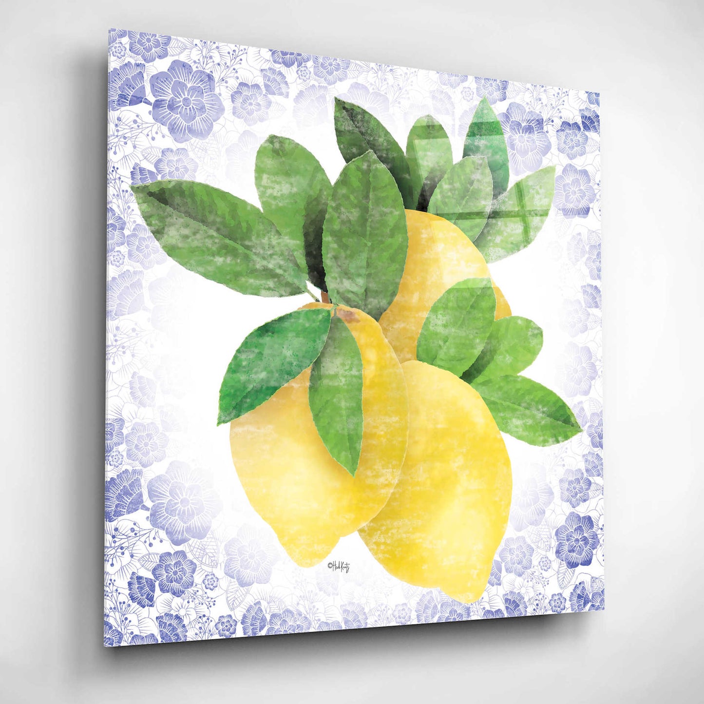 Epic Art 'Summer Lemons I' by Heidi Kuntz, Acrylic Glass Wall Art,12x12