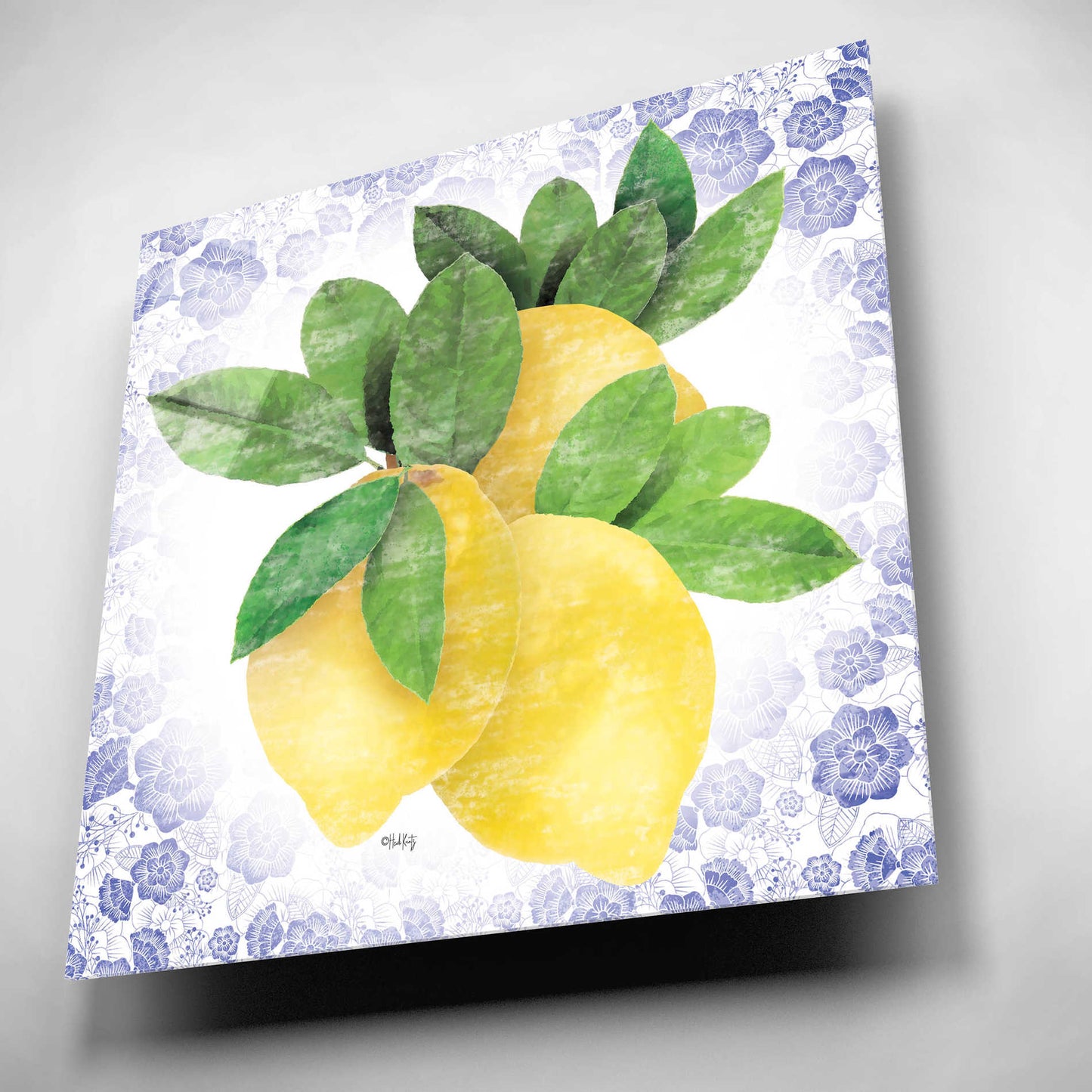 Epic Art 'Summer Lemons I' by Heidi Kuntz, Acrylic Glass Wall Art,12x12