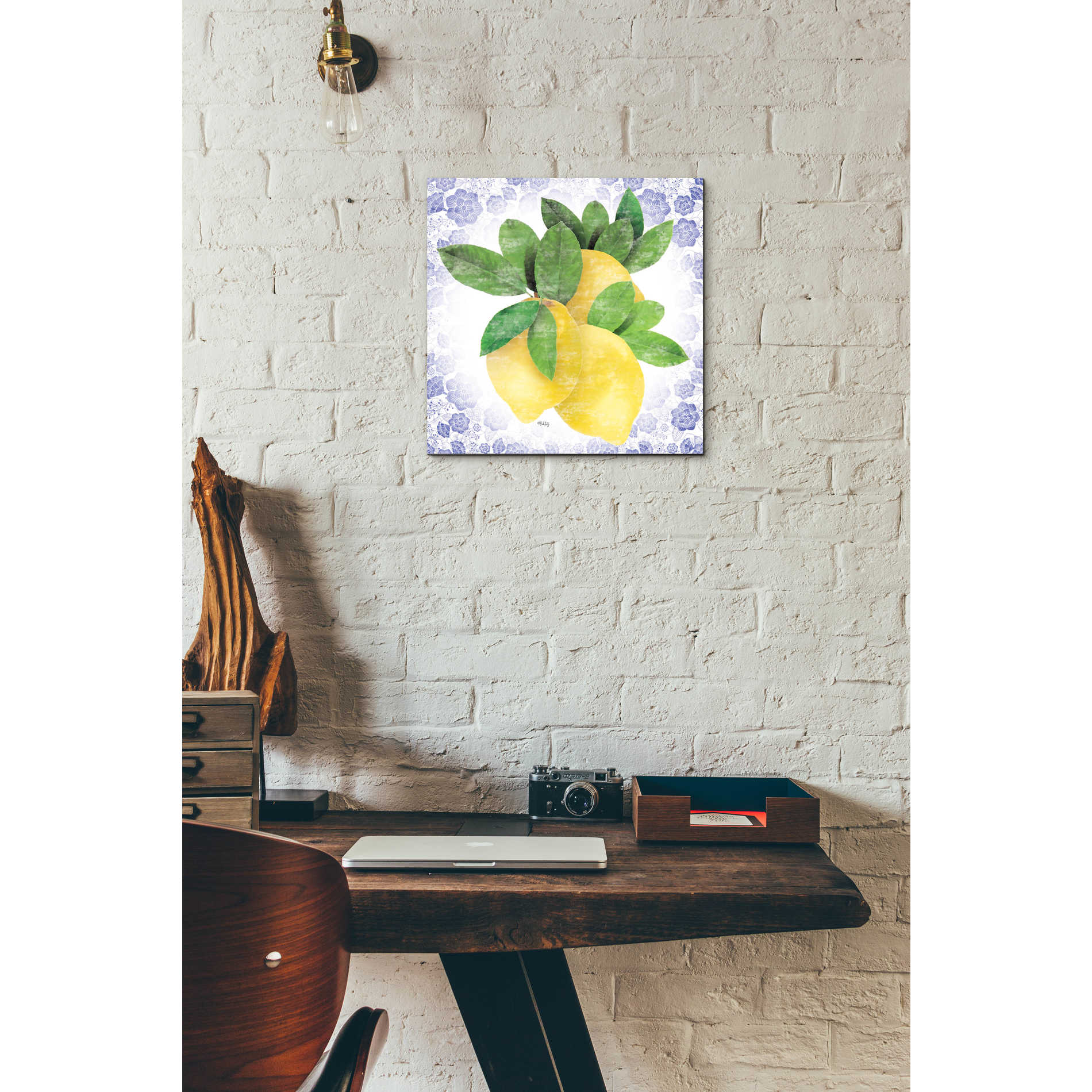 Epic Art 'Summer Lemons I' by Heidi Kuntz, Acrylic Glass Wall Art,12x12