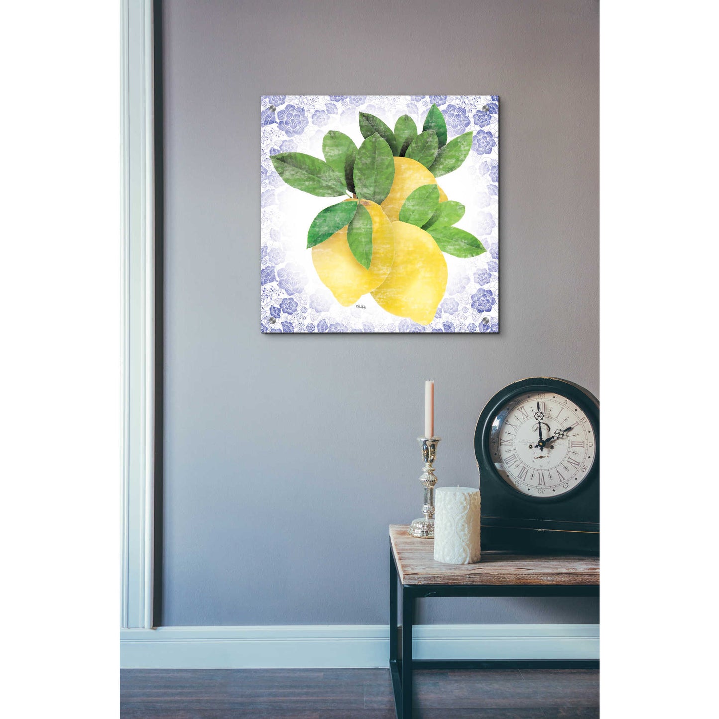 Epic Art 'Summer Lemons I' by Heidi Kuntz, Acrylic Glass Wall Art,24x24