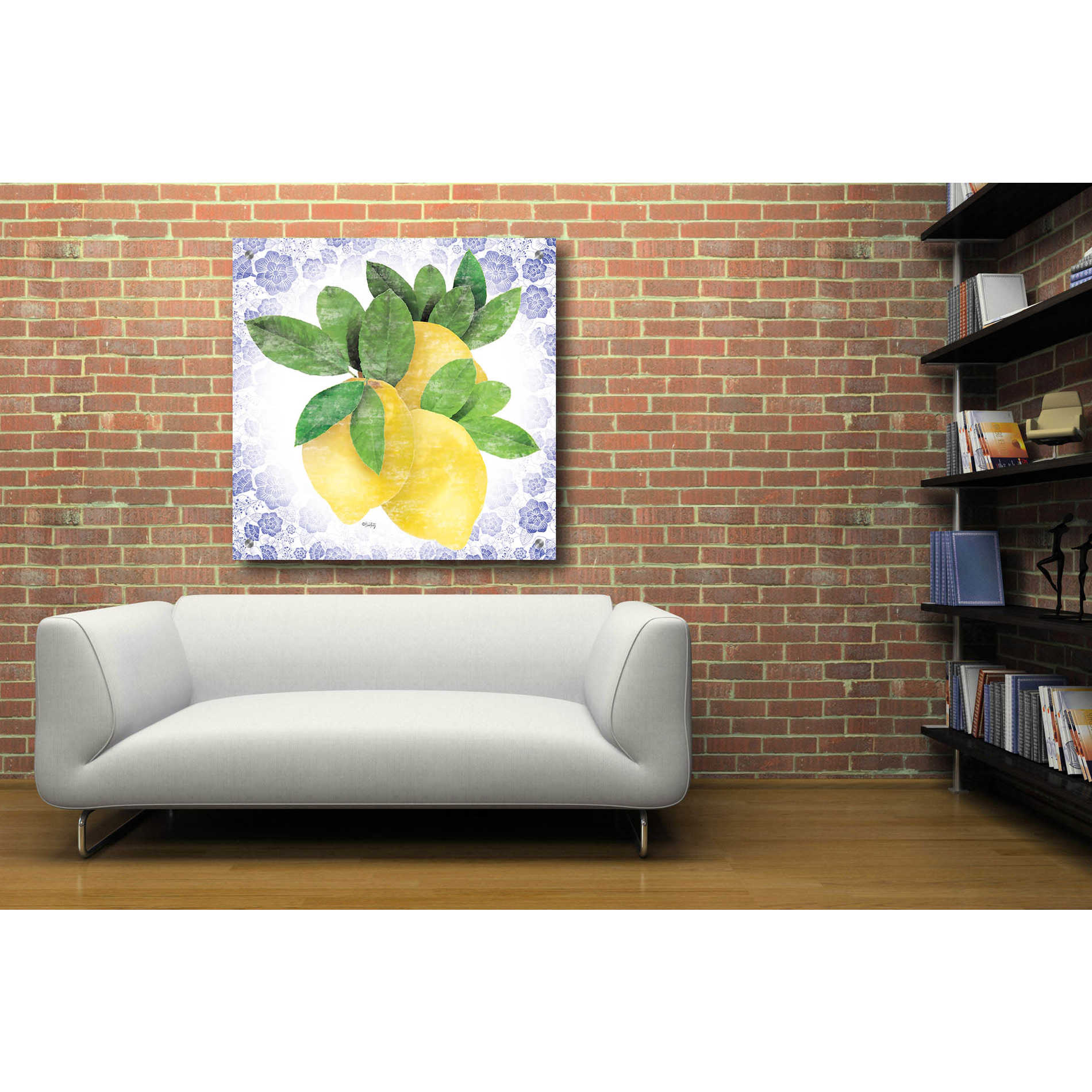 Epic Art 'Summer Lemons I' by Heidi Kuntz, Acrylic Glass Wall Art,36x36