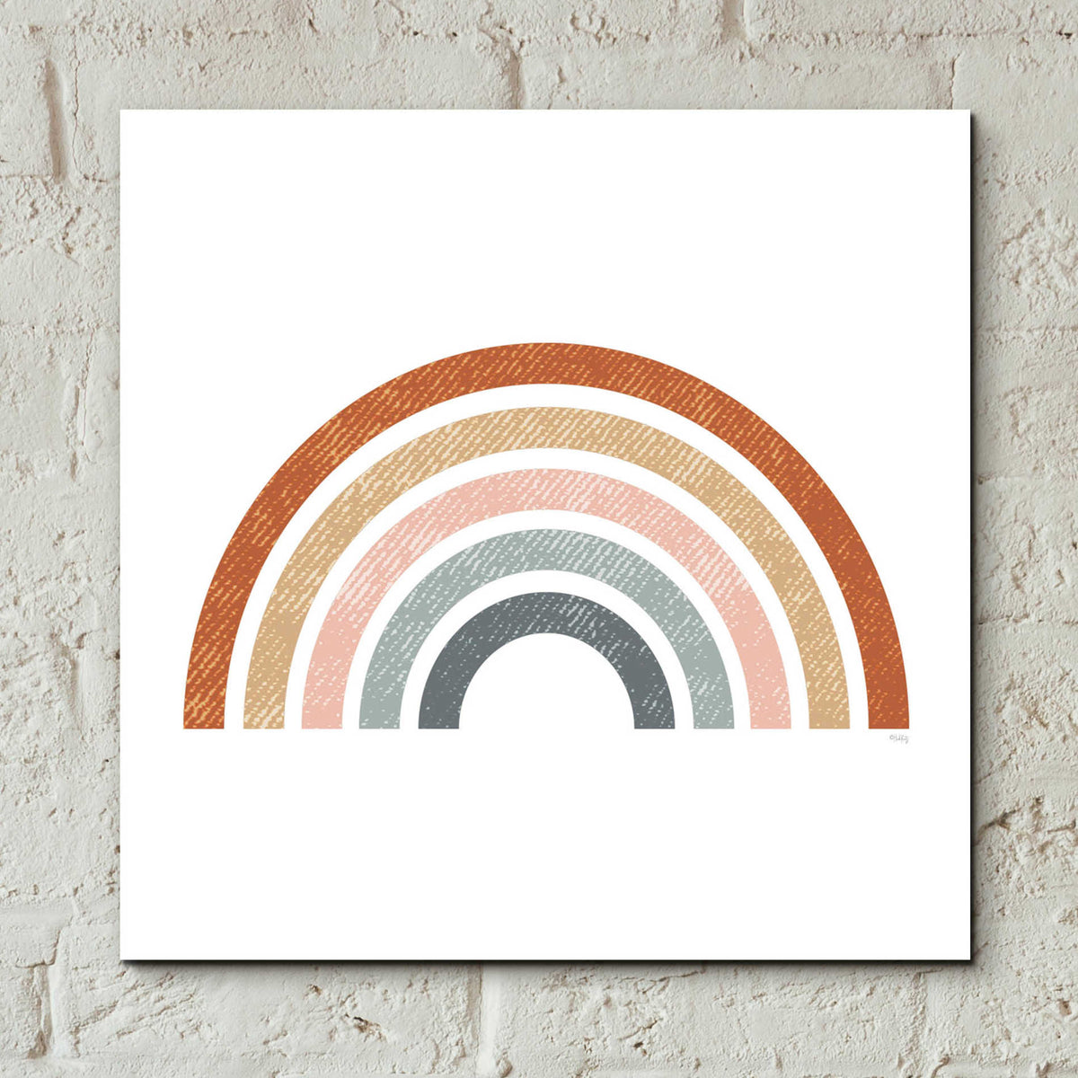 Epic Art 'Rustic Rainbow' by Heidi Kuntz, Acrylic Glass Wall Art,12x12