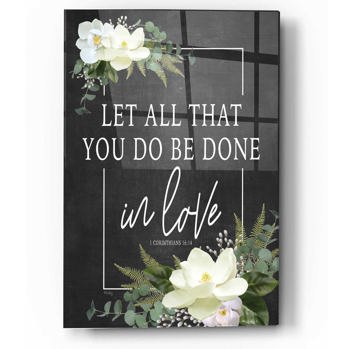 Epic Art 'Let All That You Do' by Heidi Kuntz, Acrylic Glass Wall Art