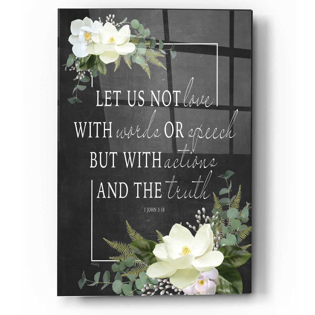 Epic Art 'Let Us Not Love' by Heidi Kuntz, Acrylic Glass Wall Art