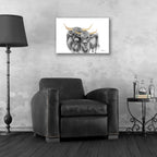 Epic Art 'Highland Cattle' by Hollihocks Art, Acrylic Glass Wall Art,24x16