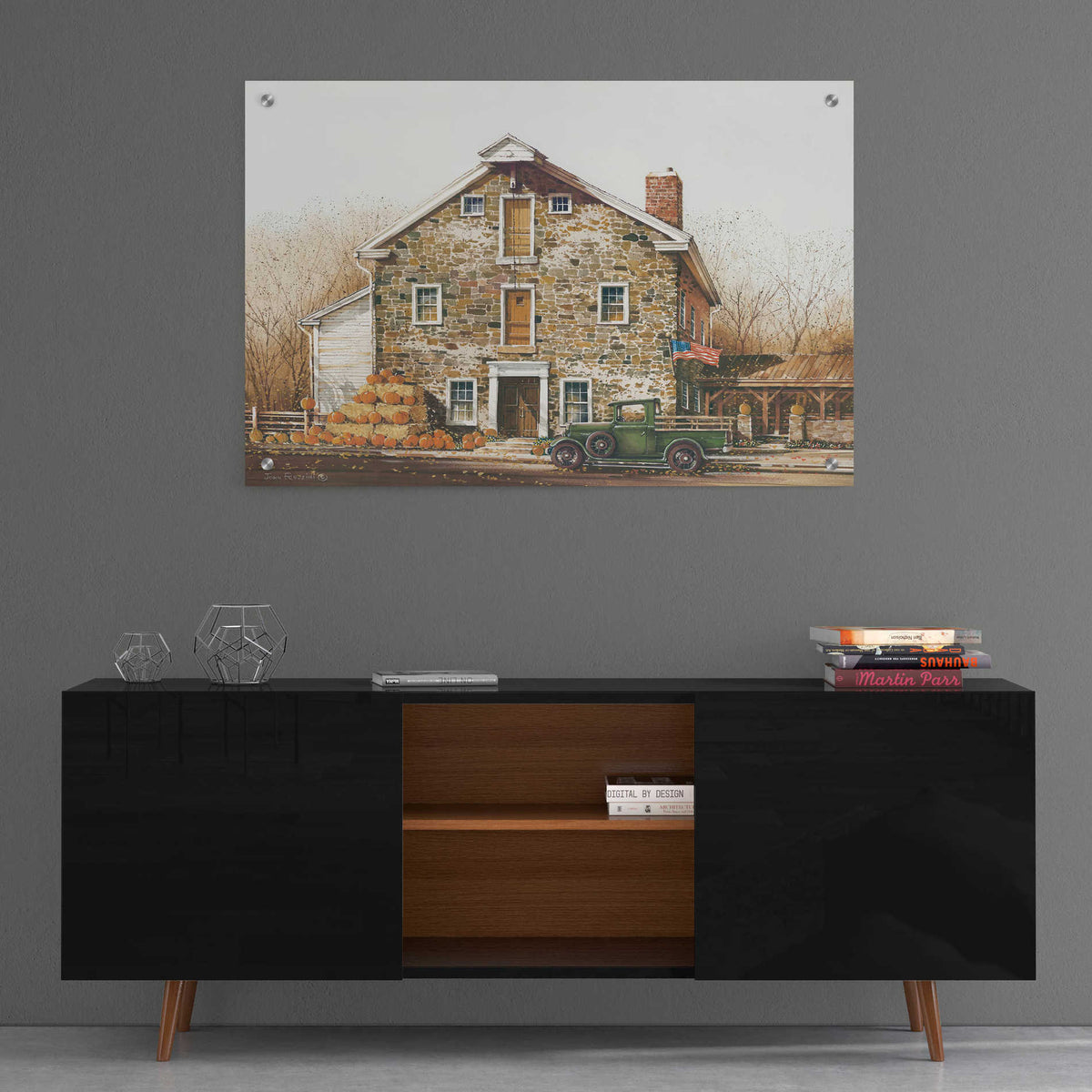 Epic Art 'Fall is in the Air' by John Rossini, Acrylic Glass Wall Art,36x24