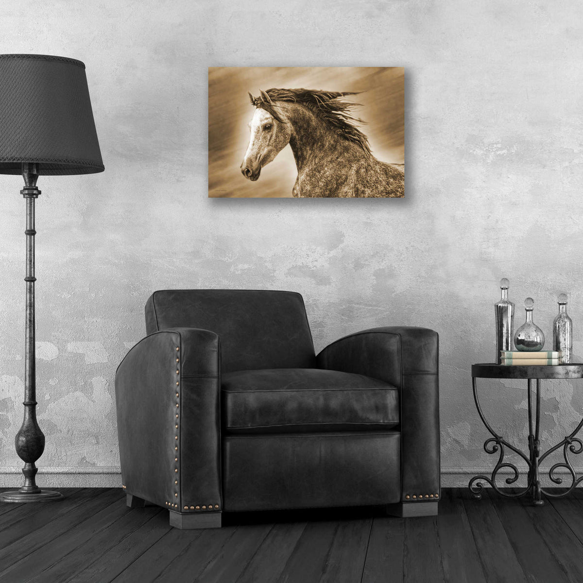Epic Art 'Addie Gray' by Kari Brooks, Acrylic Glass Wall Art,24x16