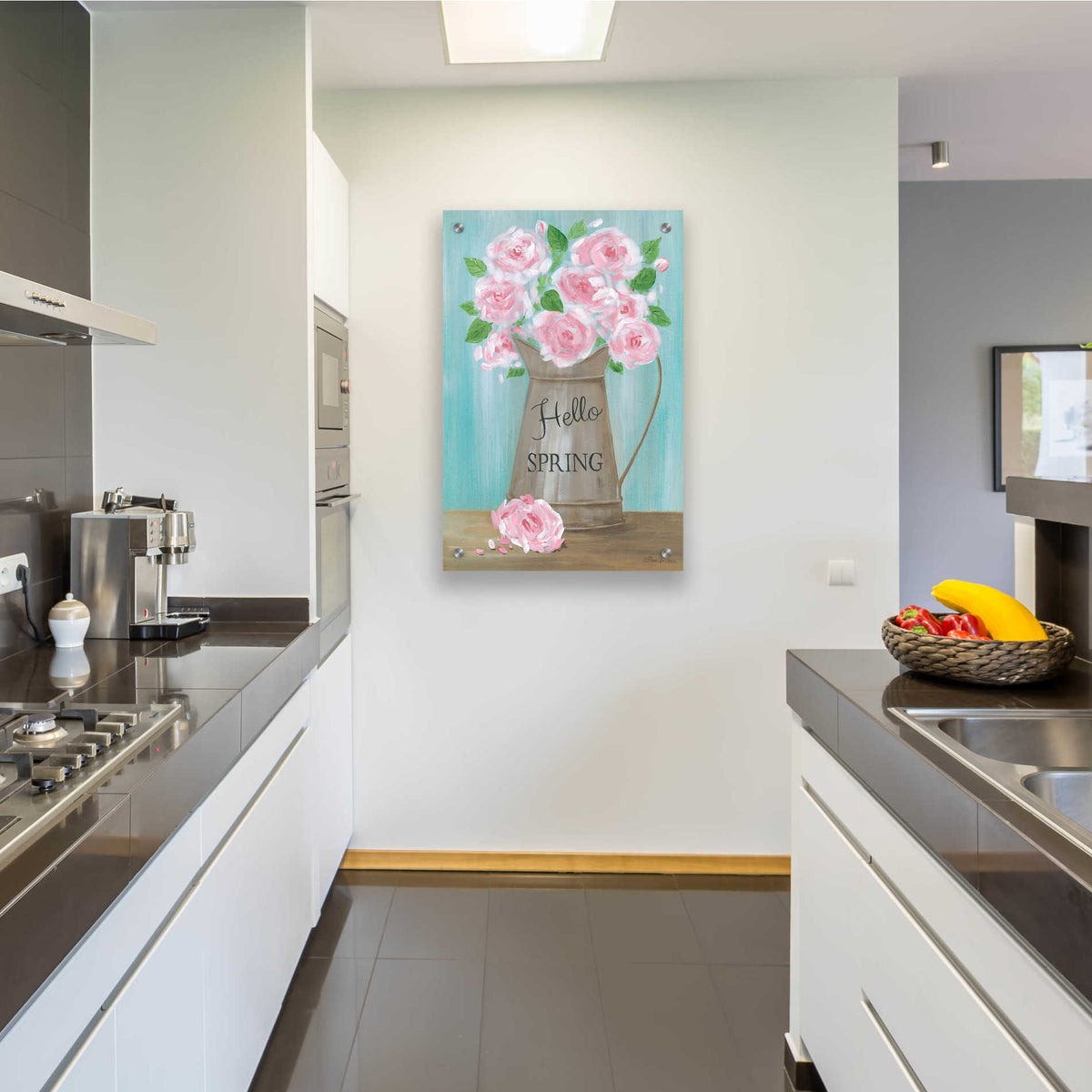 Epic Art 'Hello Spring Roses' by Pam Britton, Acrylic Glass Wall Art,24x36