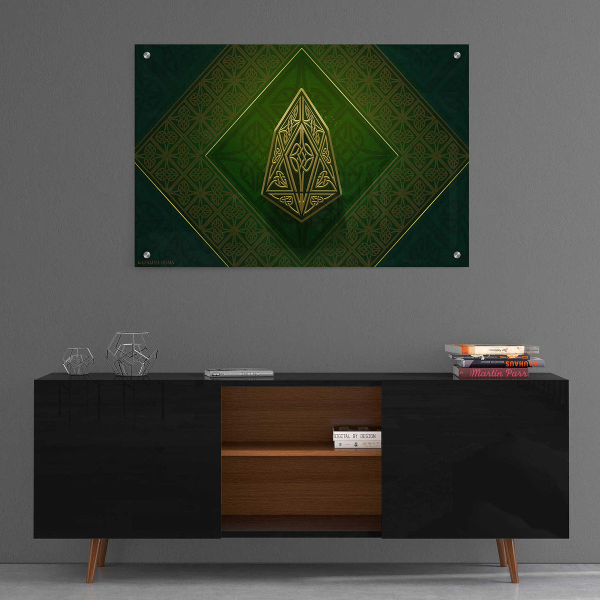 Epic Art 'Celtic Knot EOS Crypto' by Katalina, Acrylic Glass Wall Art,36x24