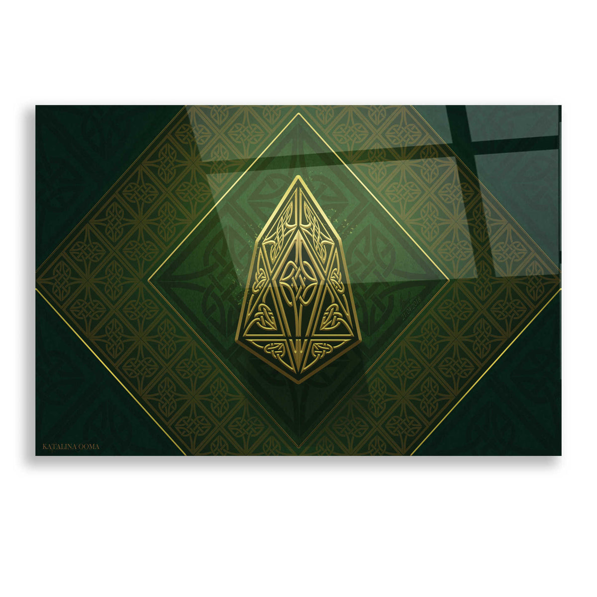 Epic Art 'Celtic Knot EOS Crypto' by Katalina, Acrylic Glass Wall Art