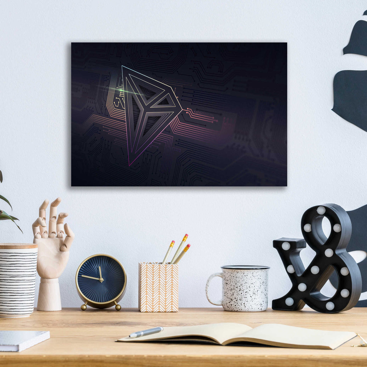 Epic Art 'Crypto-Tron' by Katalina, Acrylic Glass Wall Art,16x12
