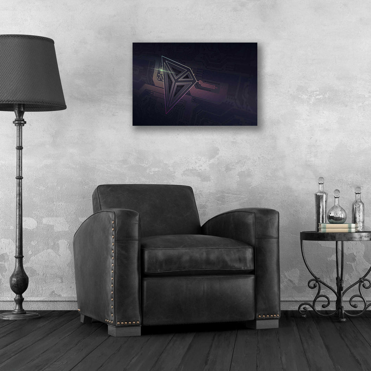 Epic Art 'Crypto-Tron' by Katalina, Acrylic Glass Wall Art,24x16