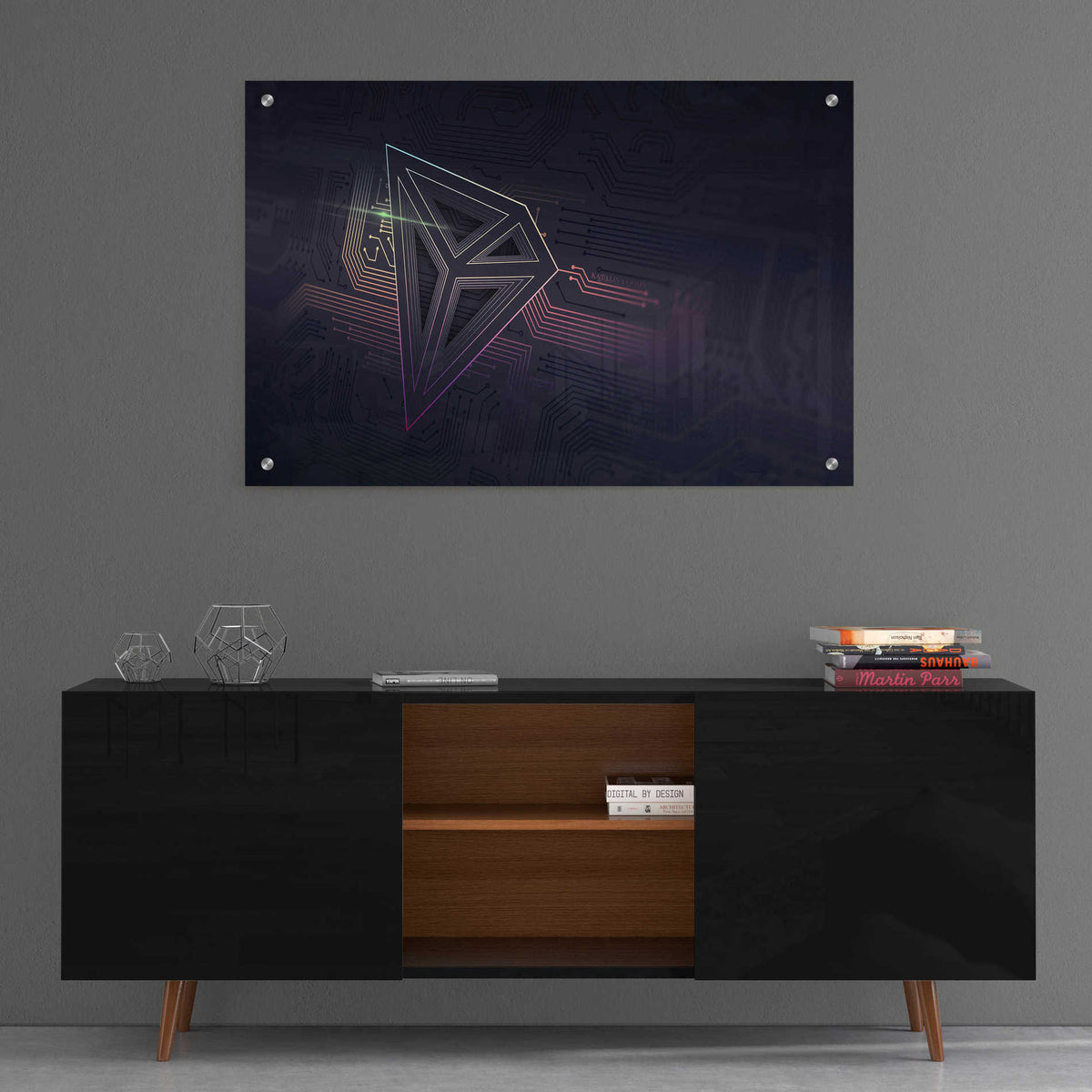 Epic Art 'Crypto-Tron' by Katalina, Acrylic Glass Wall Art,36x24