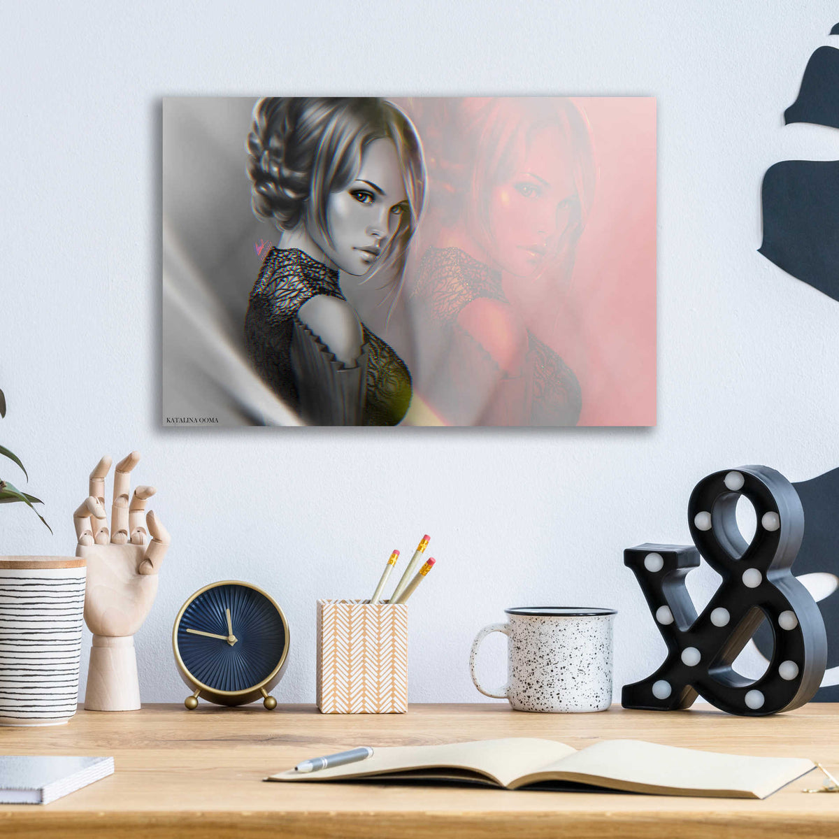 Epic Art 'Keelan' by Katalina, Acrylic Glass Wall Art,16x12