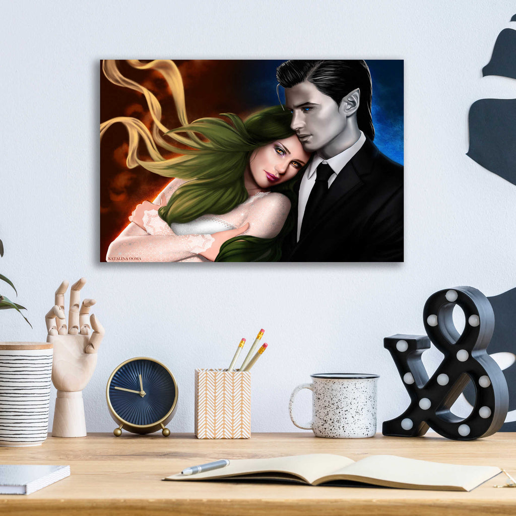 Epic Art 'Hail and Shiori' by Katalina, Acrylic Glass Wall Art,16x12