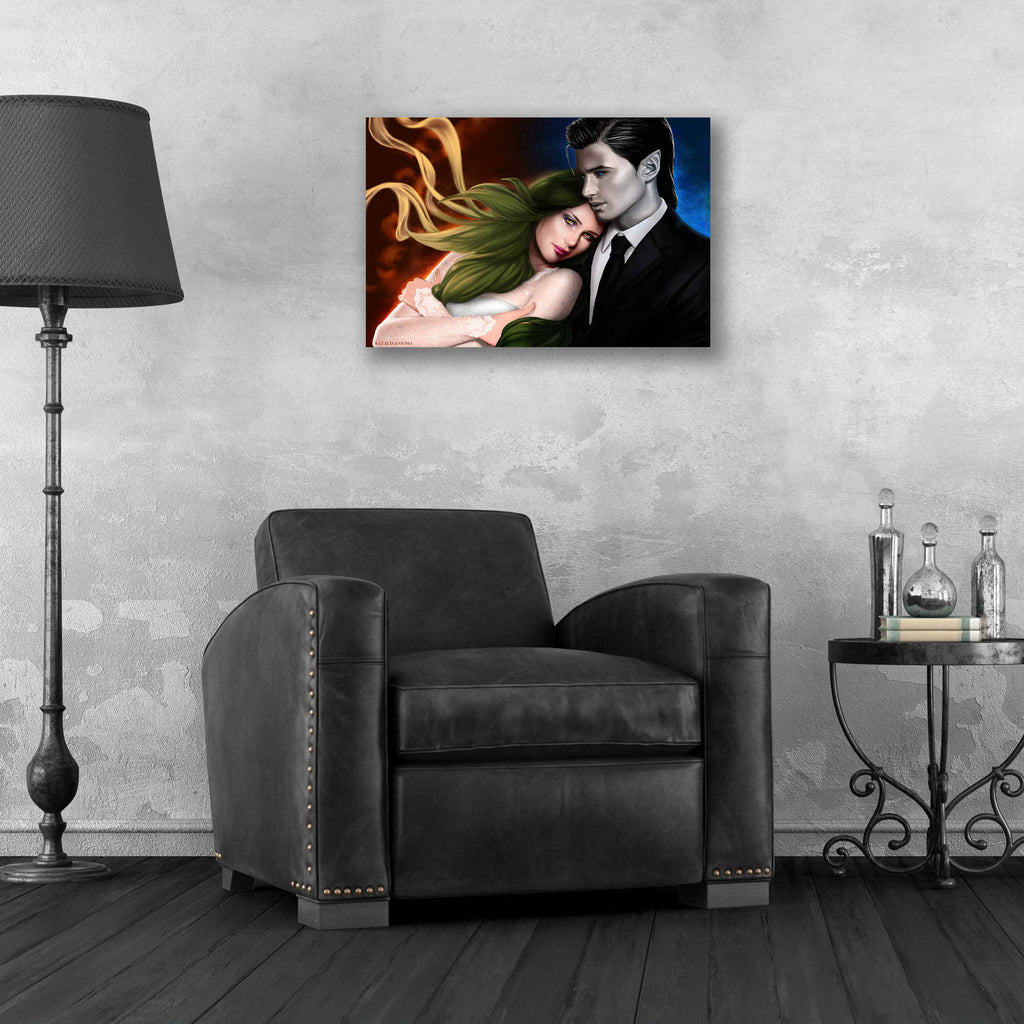 Epic Art 'Hail and Shiori' by Katalina, Acrylic Glass Wall Art,24x16