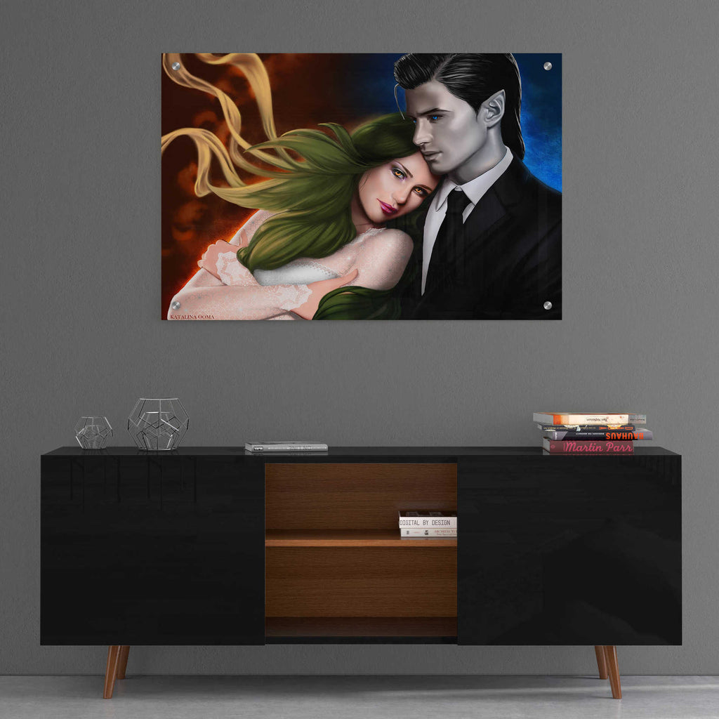 Epic Art 'Hail and Shiori' by Katalina, Acrylic Glass Wall Art,36x24