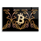 Epic Art 'Art Nouveau Bitcoin Gold' by Katalina, Acrylic Glass Wall Art