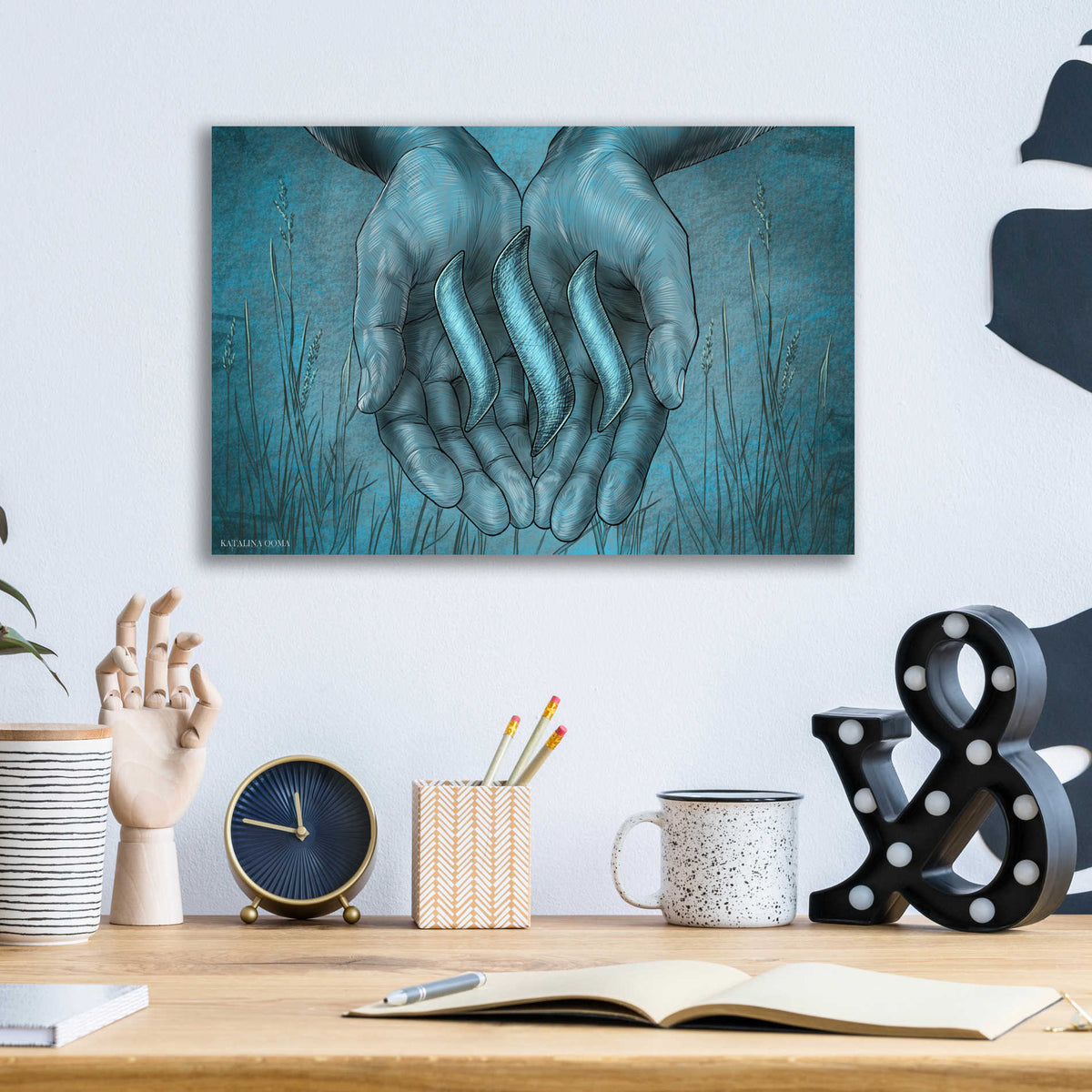 Epic Art 'Steem Crypto' by Katalina, Acrylic Glass Wall Art,16x12