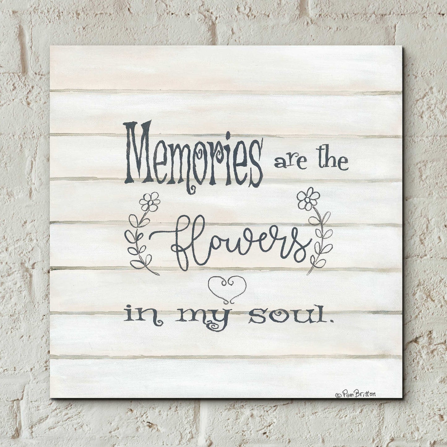 Epic Art 'Memories' by Pam Britton, Acrylic Glass Wall Art,12x12