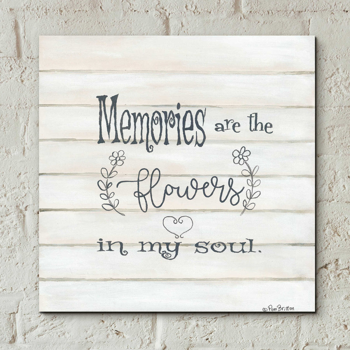 Epic Art 'Memories' by Pam Britton, Acrylic Glass Wall Art,12x12