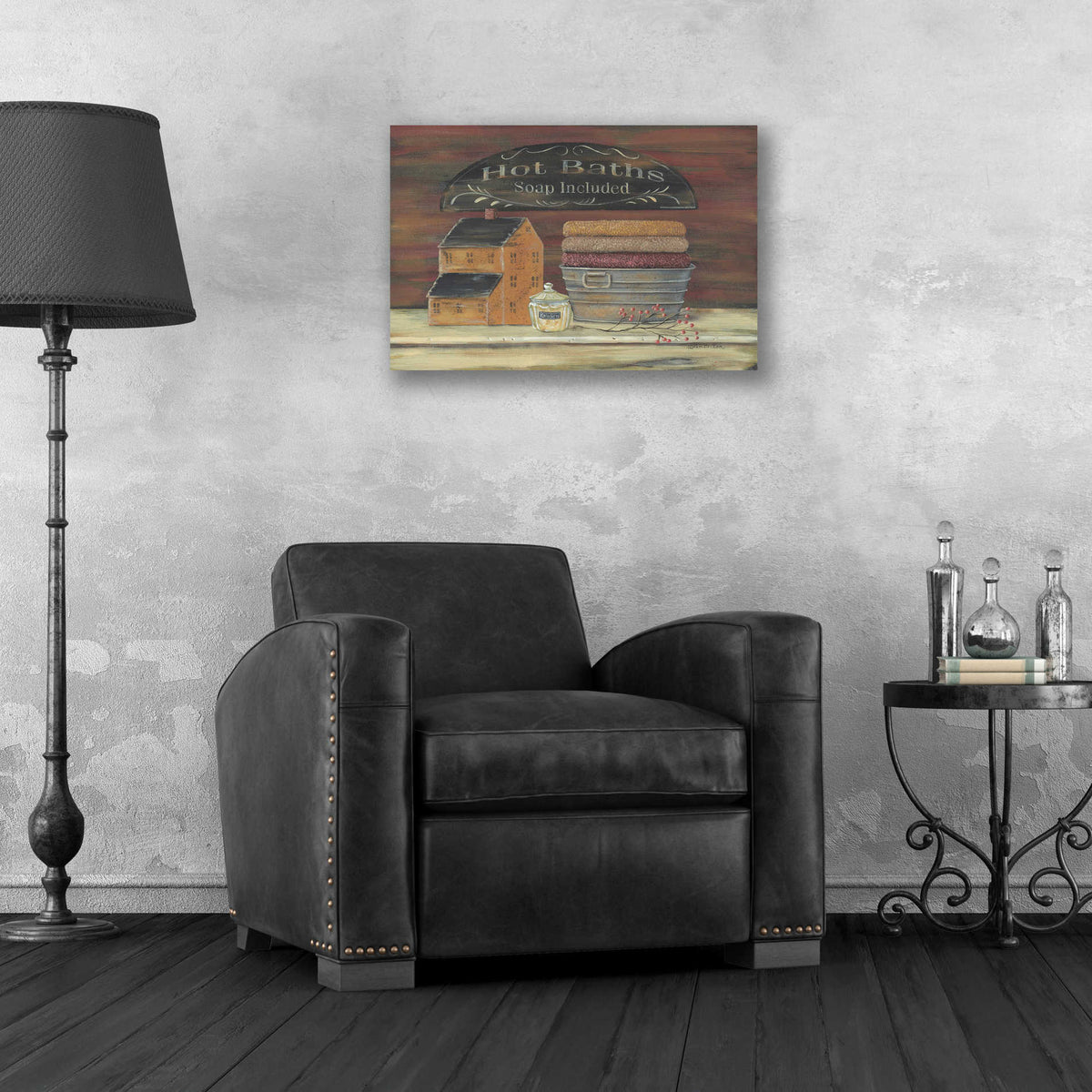 Epic Art 'Hot Bath' by Pam Britton, Acrylic Glass Wall Art,24x16