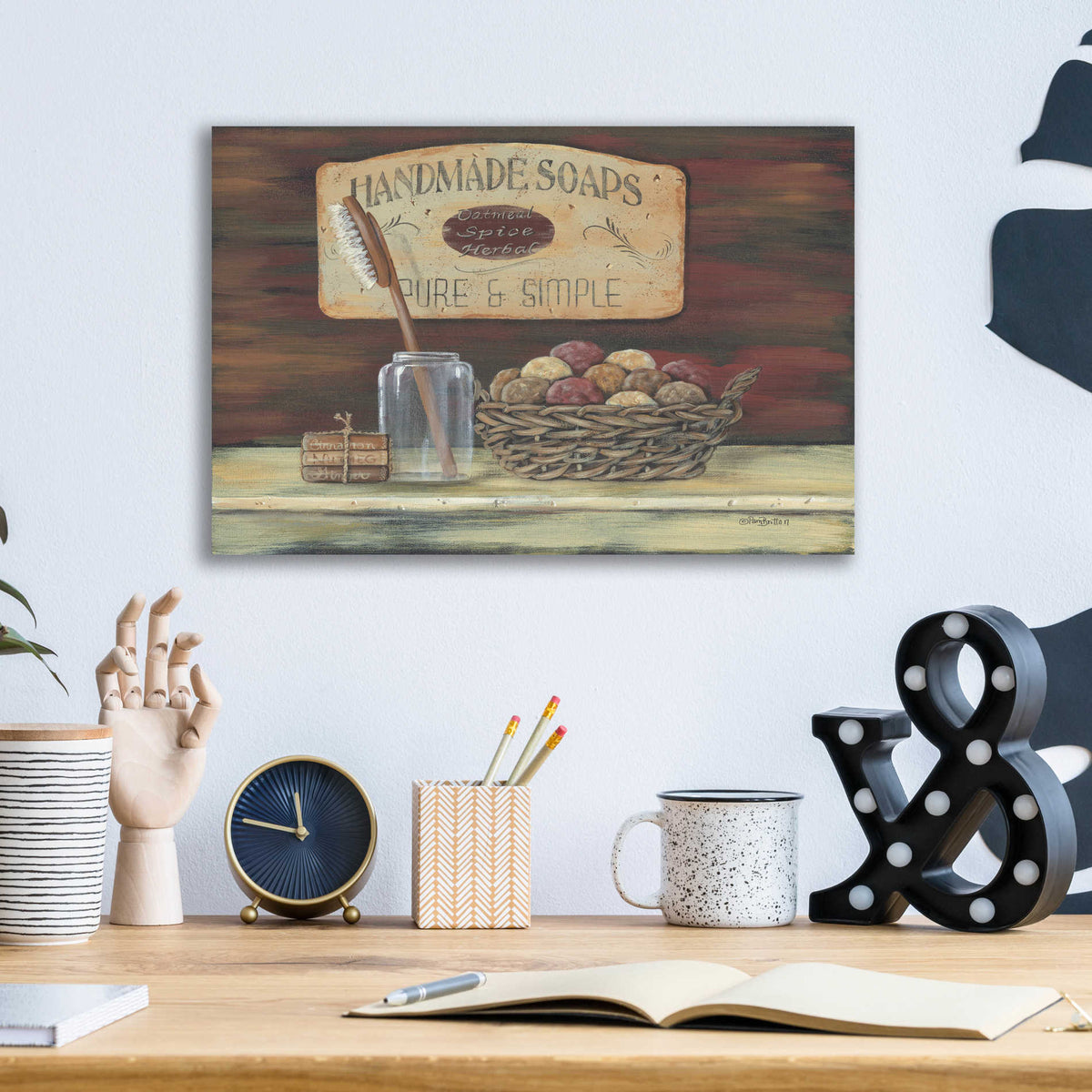 Epic Art 'Handmade Soaps' by Pam Britton, Acrylic Glass Wall Art,16x12