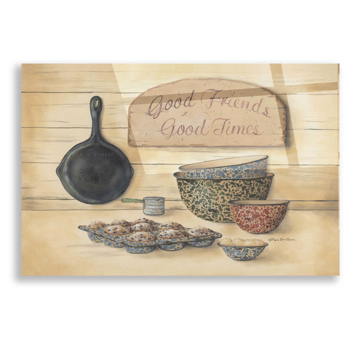 Epic Art 'Good Friends' by Pam Britton, Acrylic Glass Wall Art