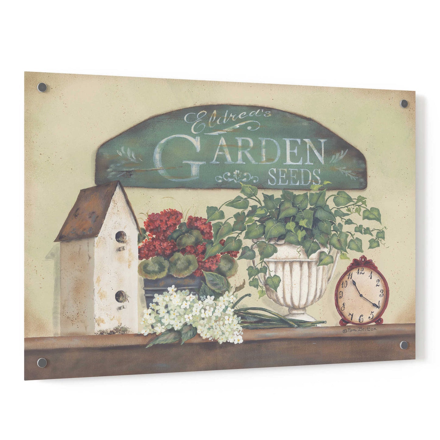 Epic Art 'Eldred's Garden' by Pam Britton, Acrylic Glass Wall Art,36x24