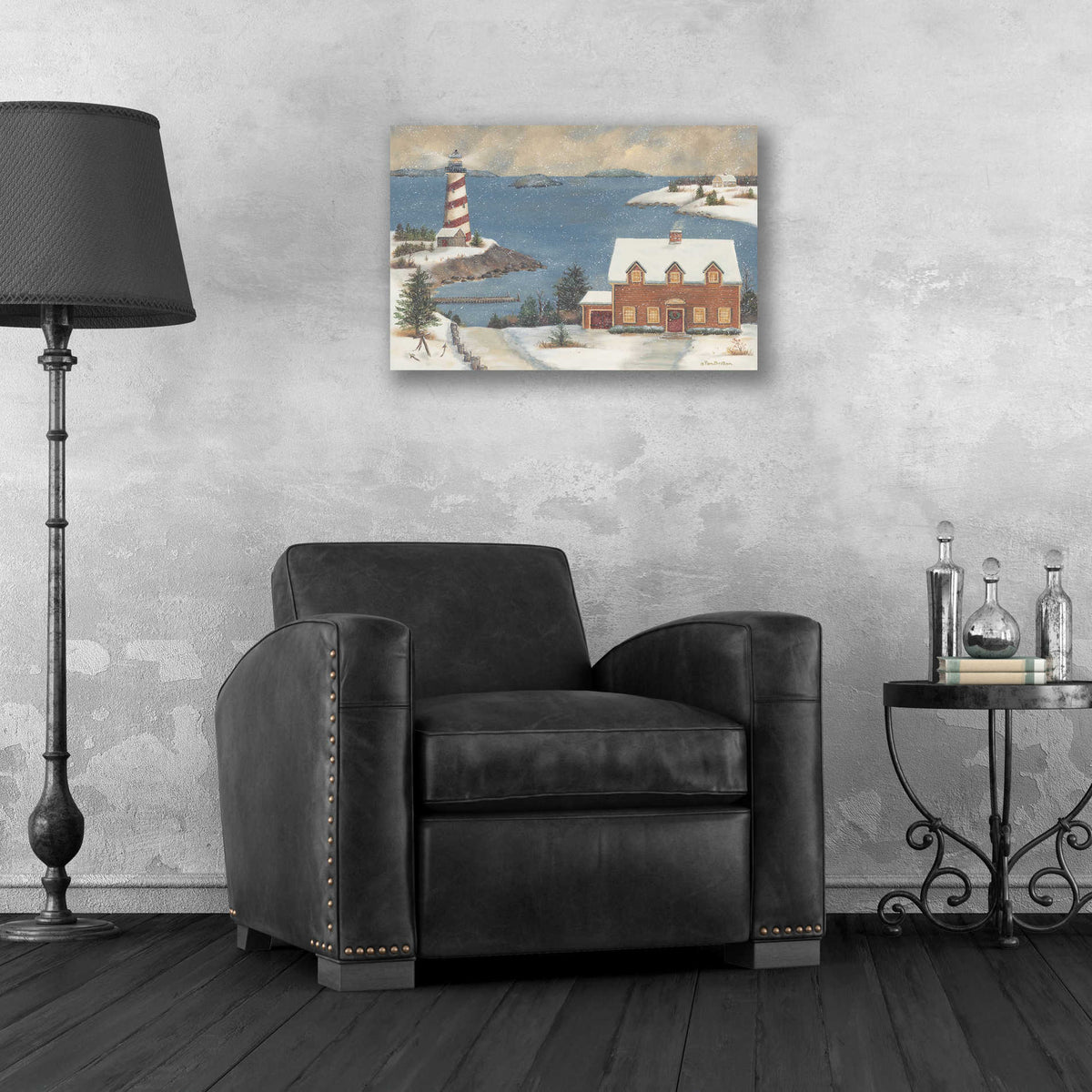 Epic Art 'Candy Cane Bay' by Pam Britton, Acrylic Glass Wall Art,24x16