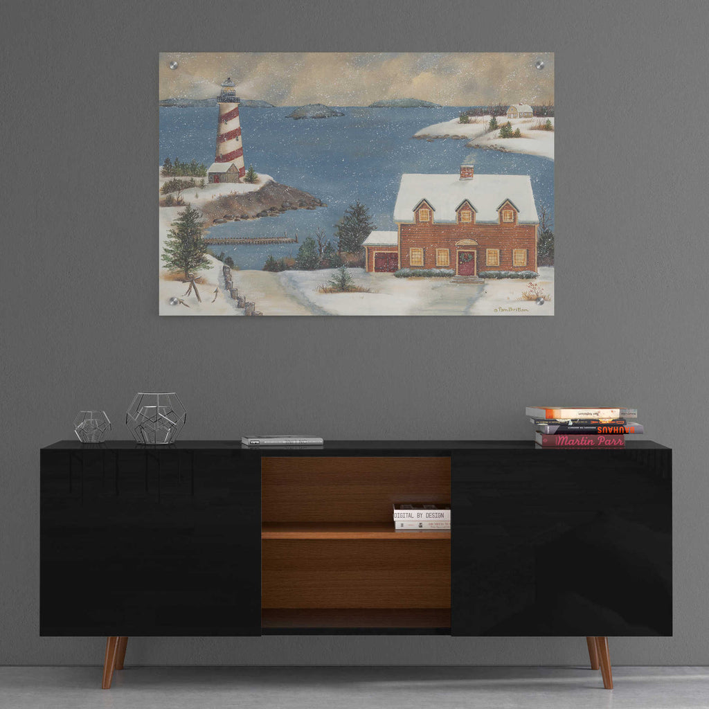 Epic Art 'Candy Cane Bay' by Pam Britton, Acrylic Glass Wall Art,36x24