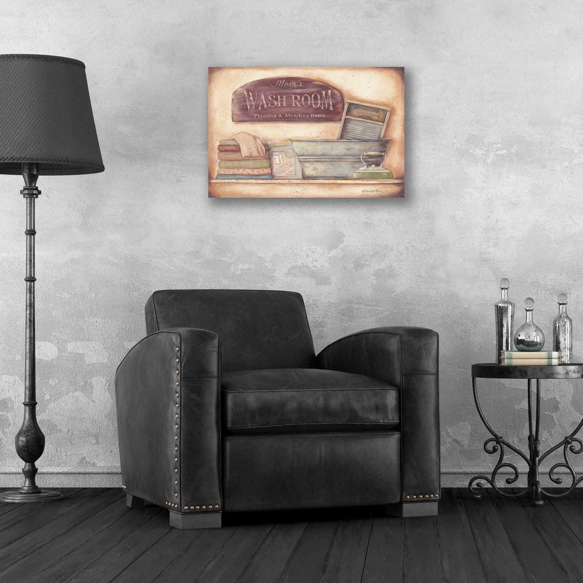 Epic Art 'Mom's Wash Room' by Pam Britton, Acrylic Glass Wall Art,24x16