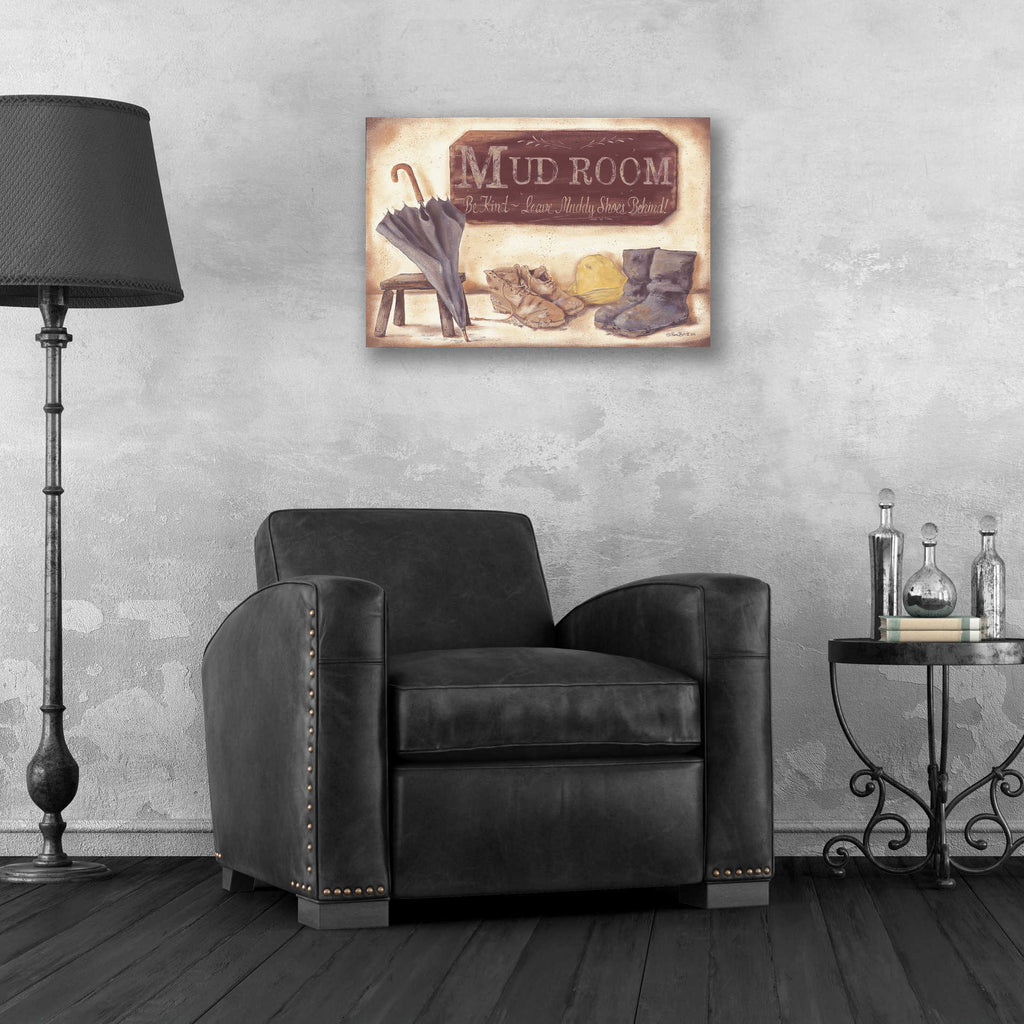 Epic Art 'Muddy Shoes' by Pam Britton, Acrylic Glass Wall Art,24x16